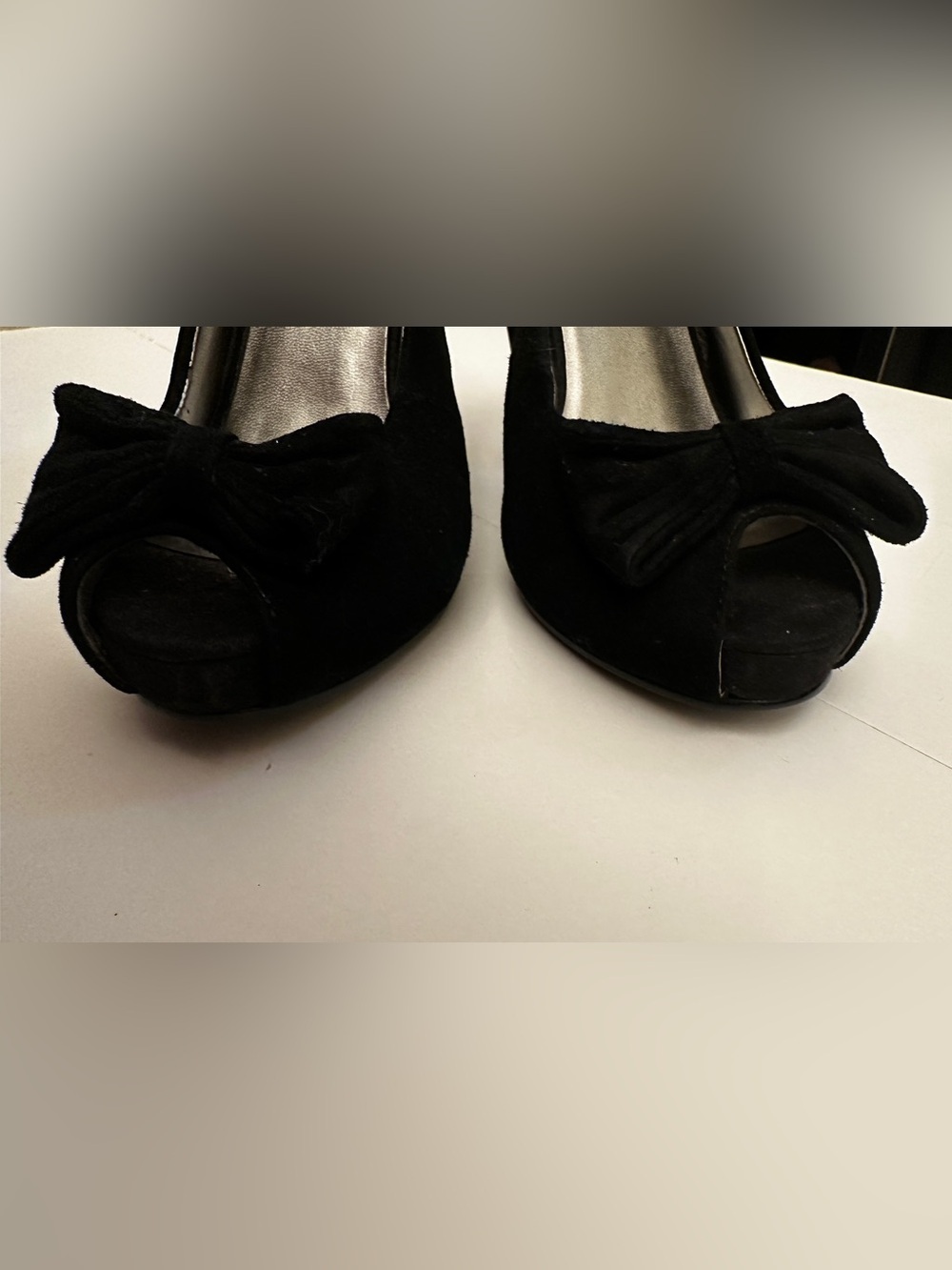 Heels*Platform~Peep Toe Heels with Bow~Black*Two Lips*Sz~6*Vintage*90’s*pin-up* - Picture 4 of 7